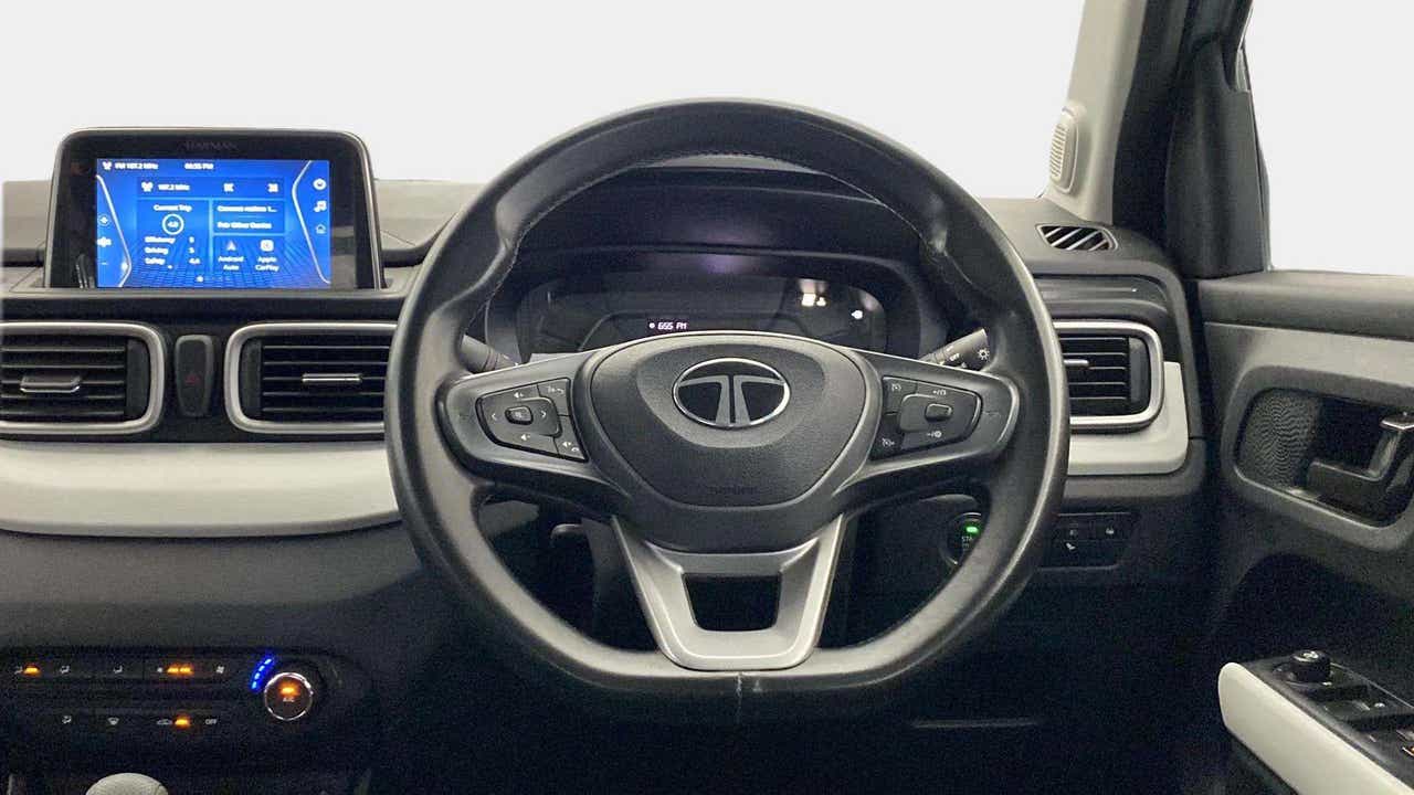 Interior dashboard view of a Tata Punch