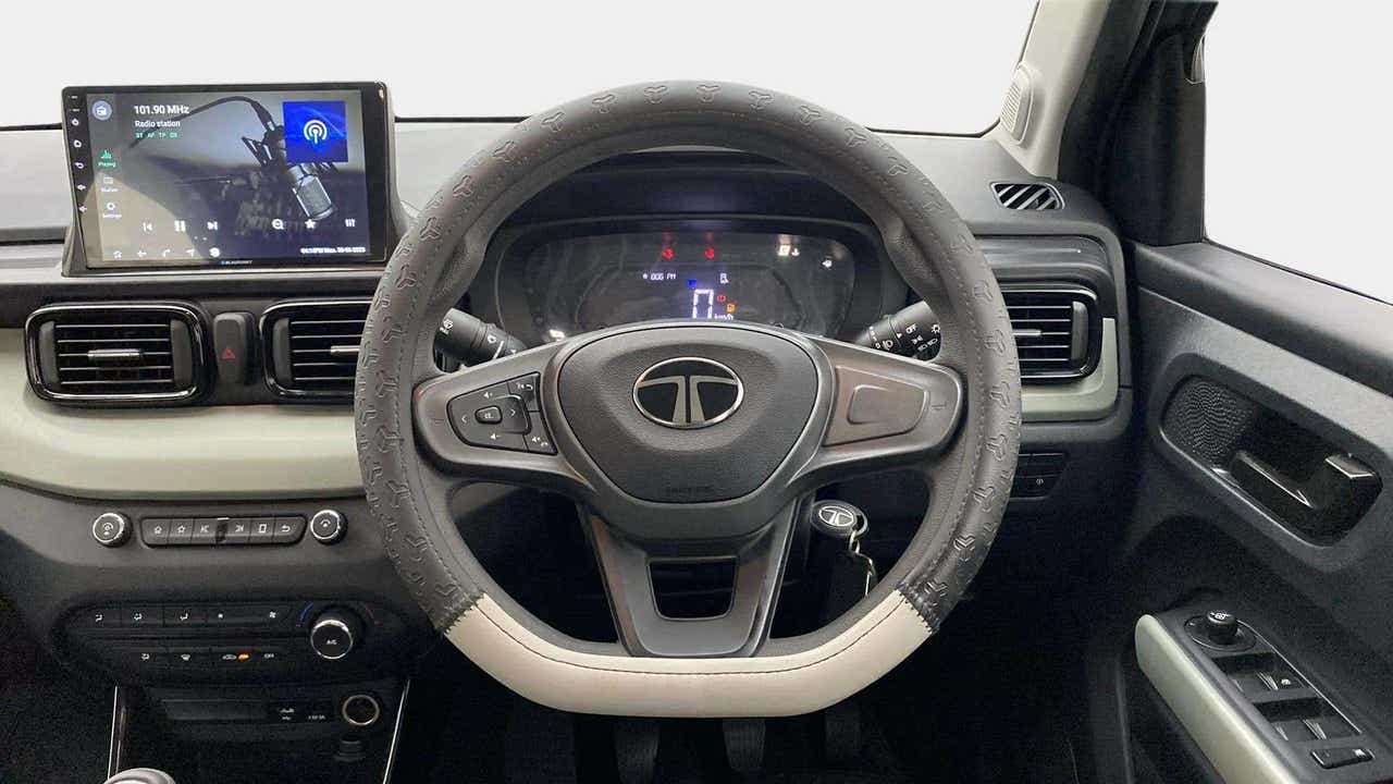 Interior dashboard view of a Tata Punch
