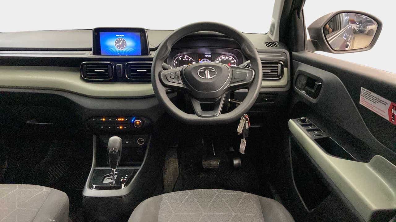 Interior dashboard view of a Tata Punch