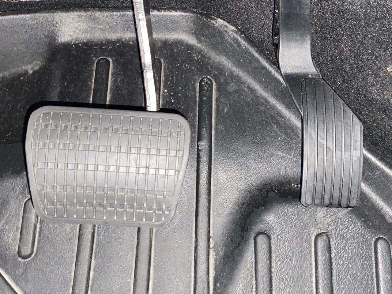 Pedal area of a Tata Punch