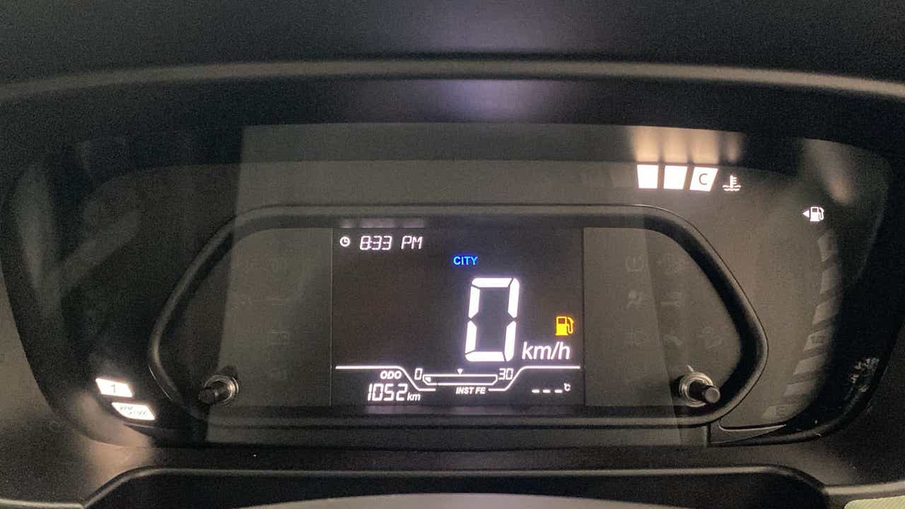 Instrument cluster of a Tata Punch