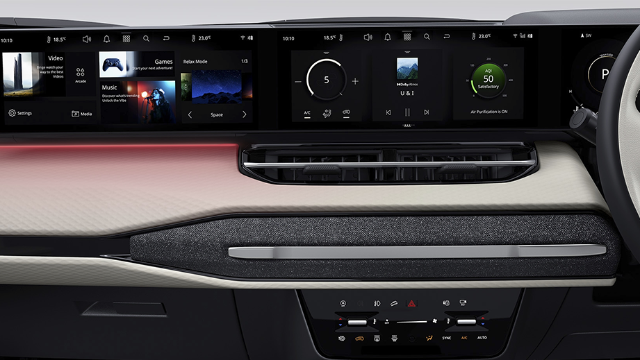 Dashboard view of a Tata Sierra