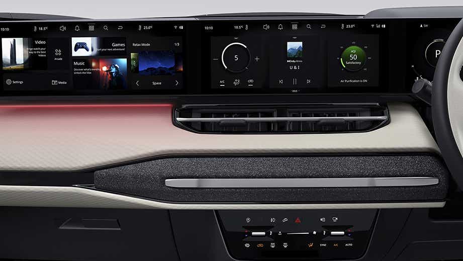 Dashboard view of a Tata Sierra