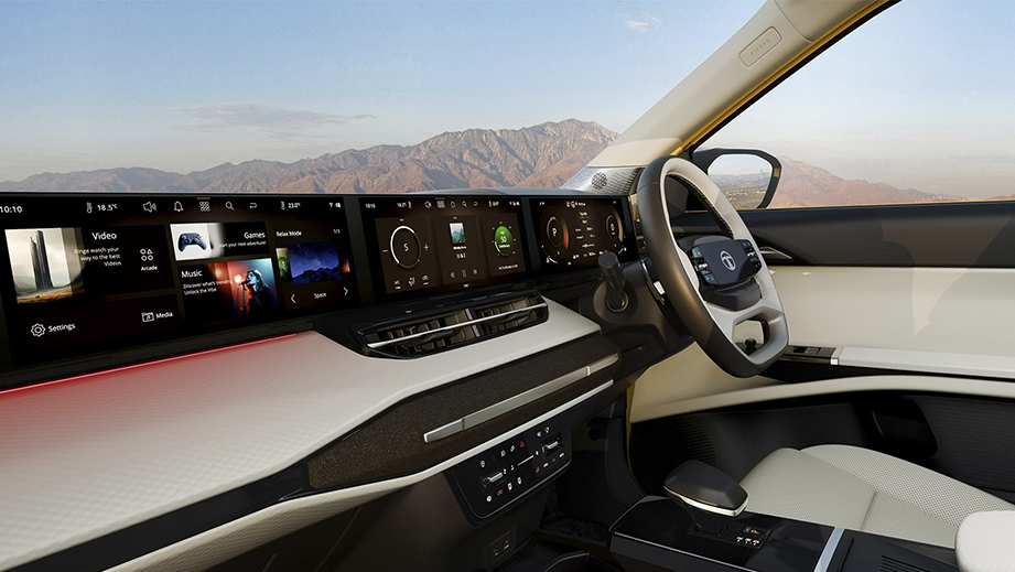 Interior dashboard of a Tata Sierra