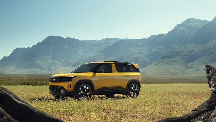 Side view of a andaman adventure Tata Sierra