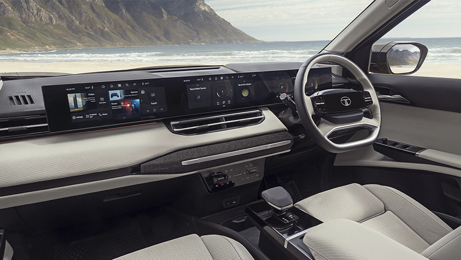 Interior dashboard of a Tata Sierra