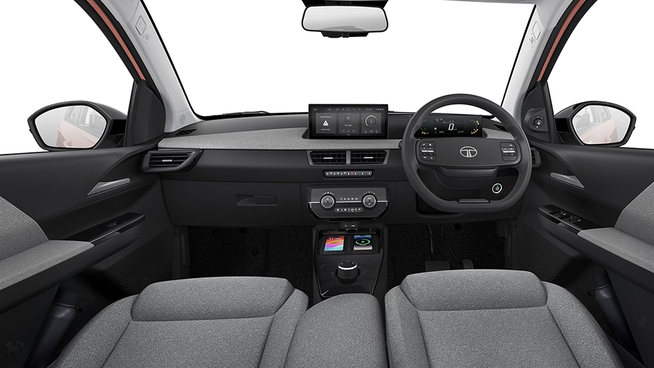 Interior dashboard view of Tata Tiago