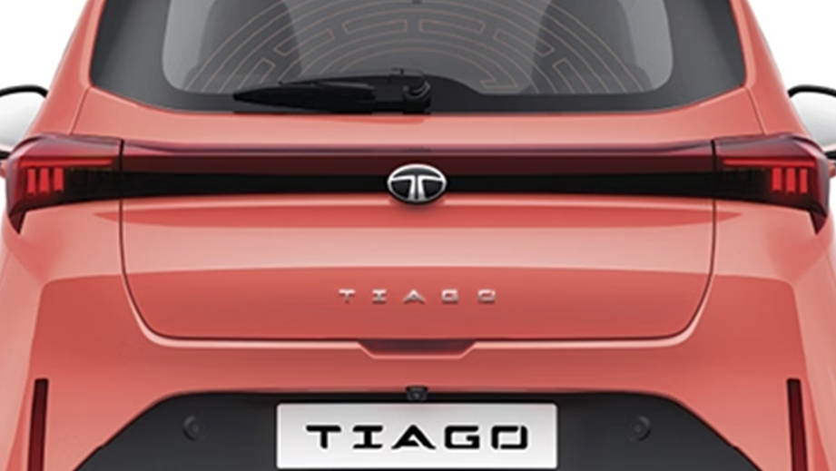 Rear view of Tata Tiago