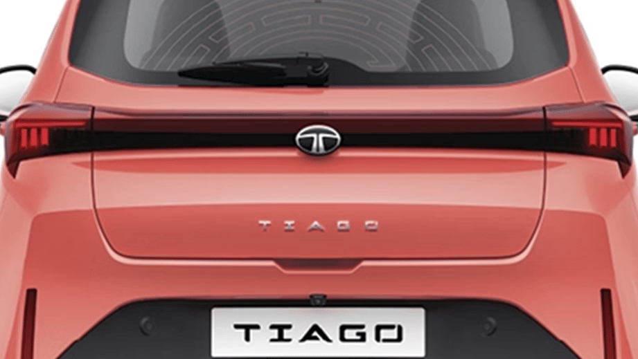 Rear view of Tata Tiago