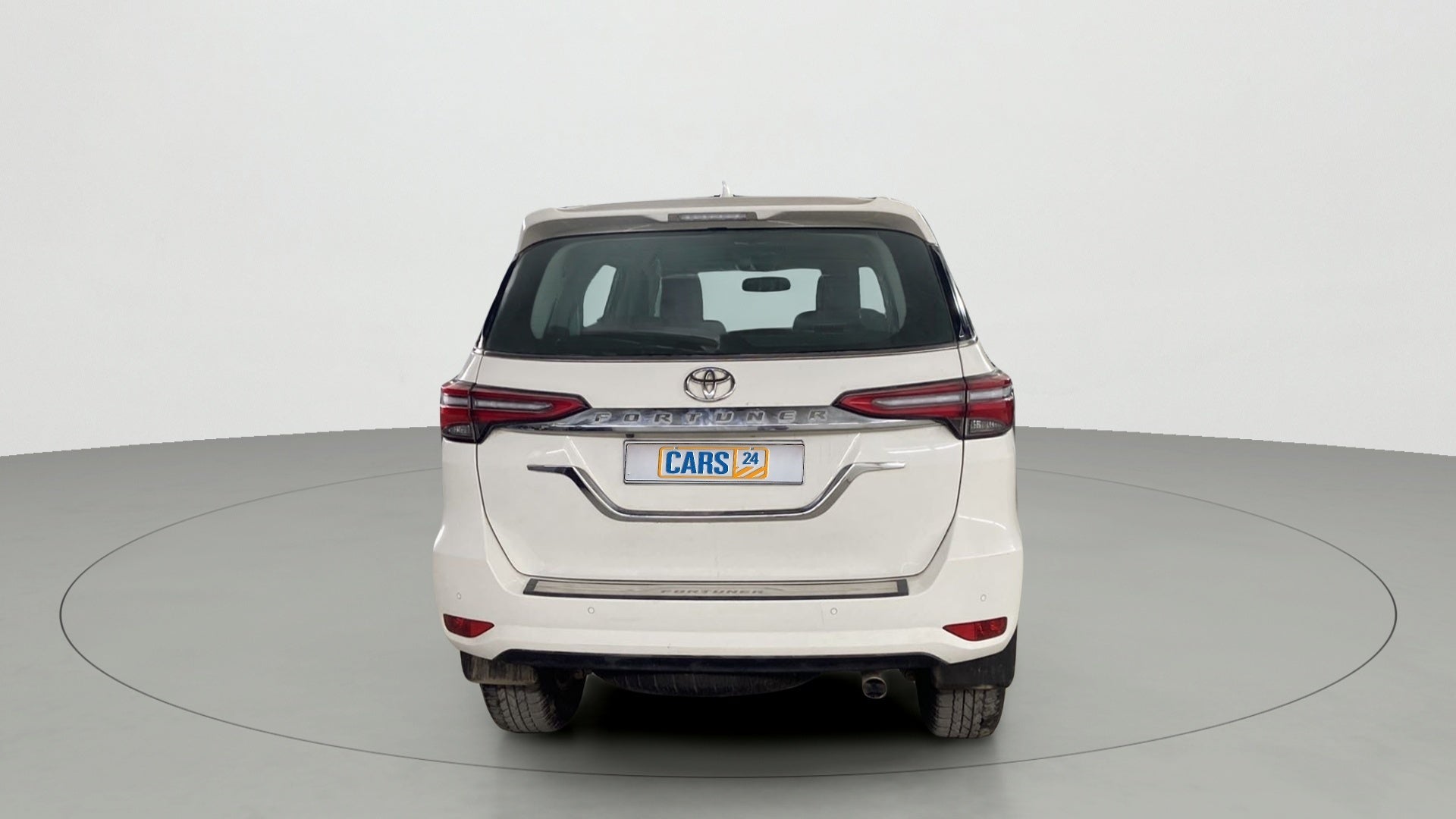 Rear view of a Toyota Fortuner
