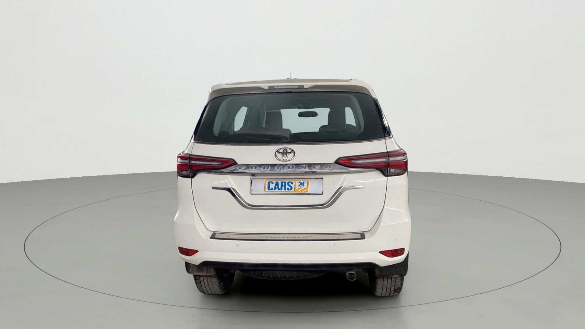 Rear view of a Toyota Fortuner