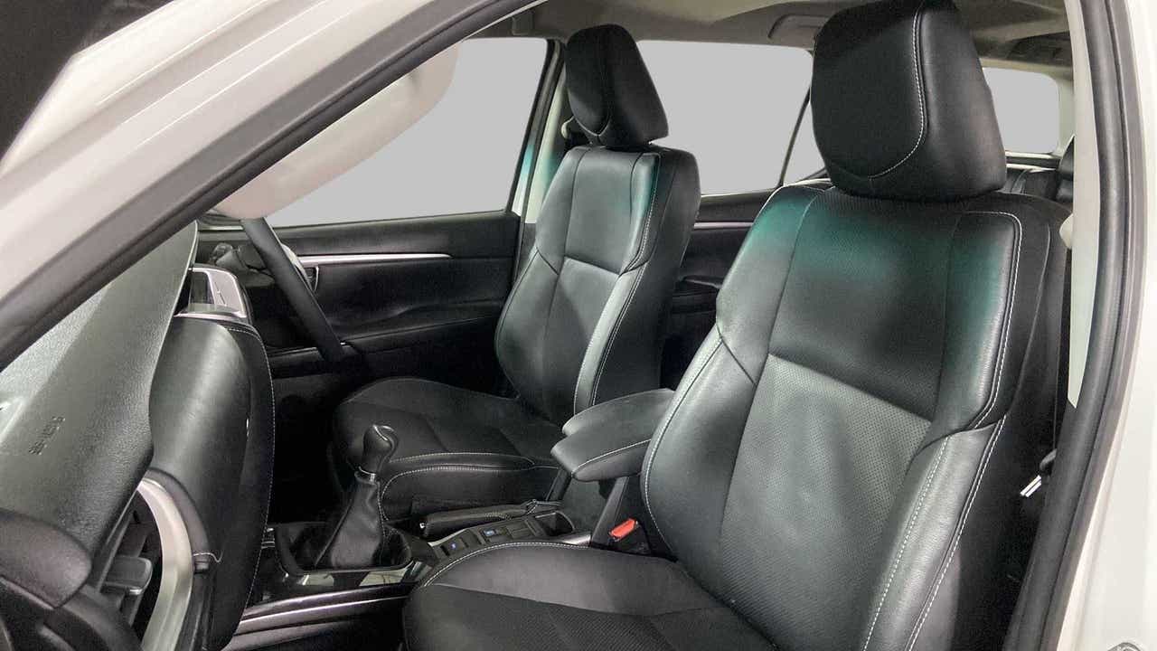 Front seats and dashboard interior of a Toyota Fortuner