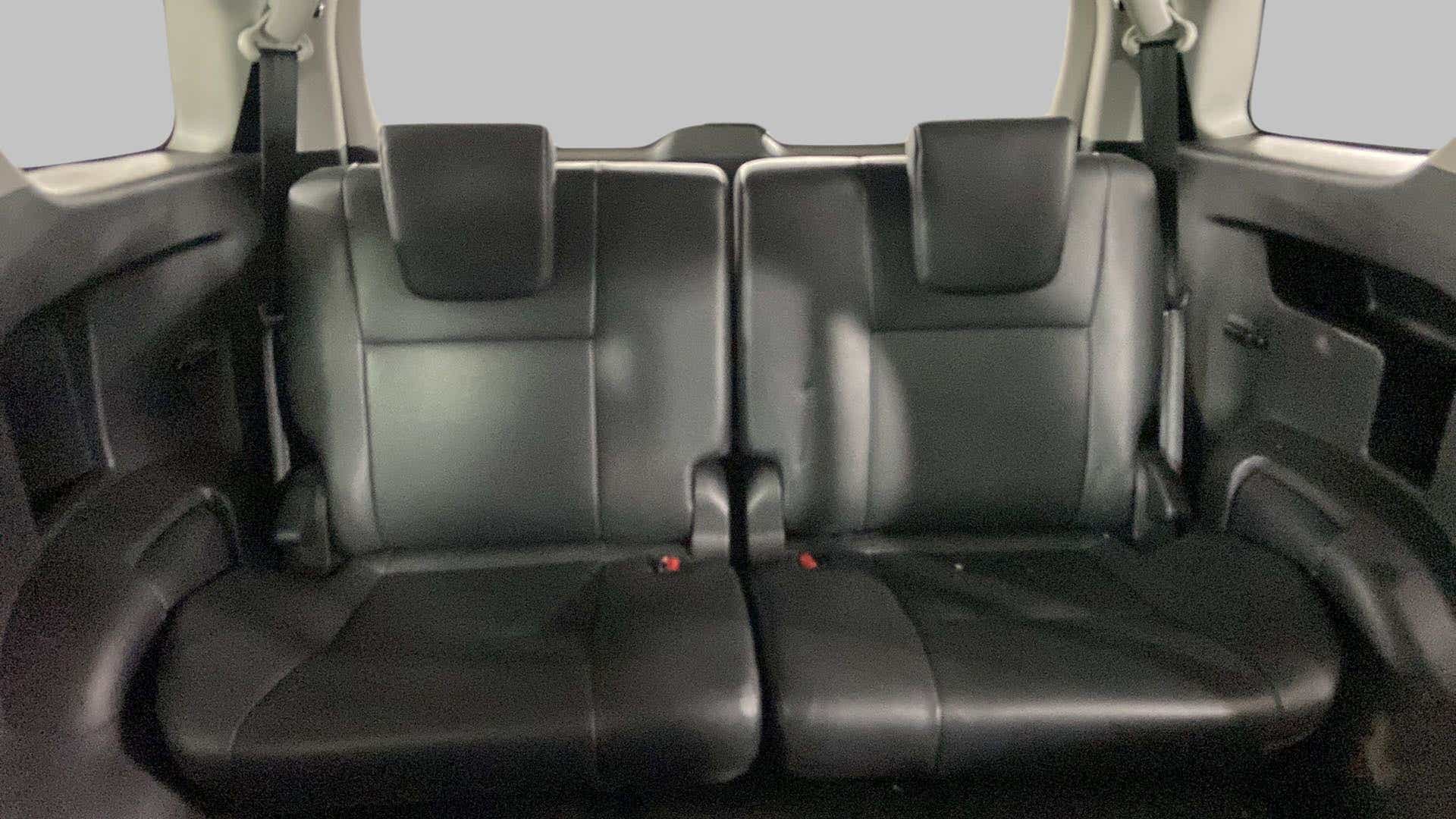 Rear seat view of a Toyota Fortuner