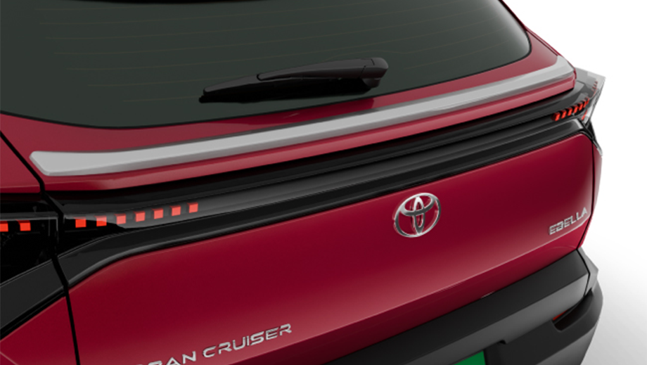 Rear view of Toyota Urban Cruiser Ebella