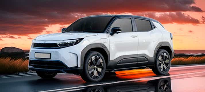 Front three-quarter view of Toyota Urban Cruiser Ebella