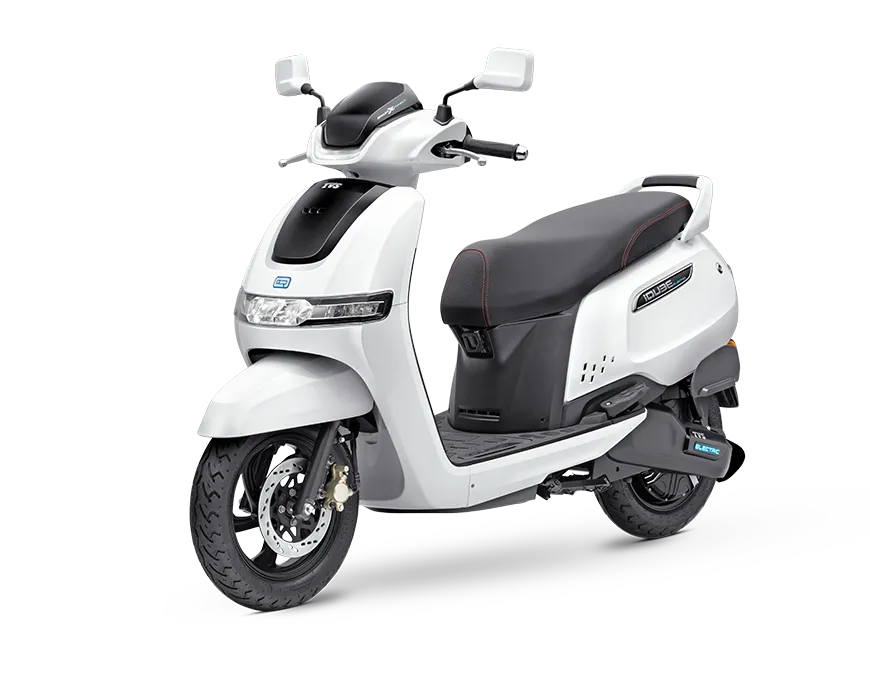 TVS iQube Left Three Quarter View