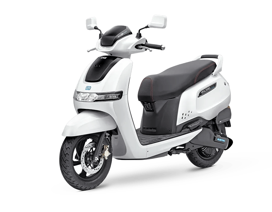 TVS iQube Left Three Quarter View
