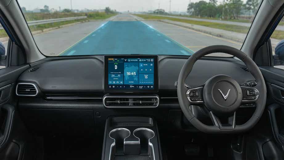 Interior dashboard view of Vinfast VF MPV 7
