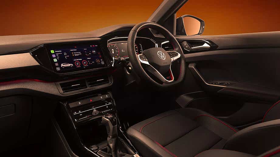 Interior dashboard view of Volkswagen Taigun
