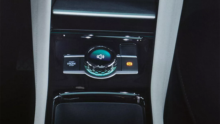 Center console controls of a volkswagen tayron