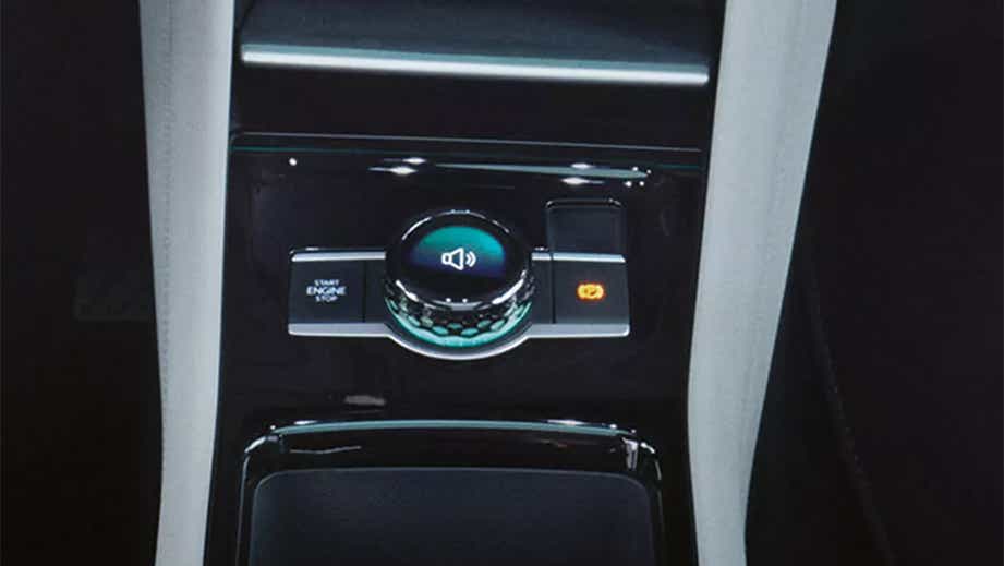 Center console controls of a volkswagen tayron