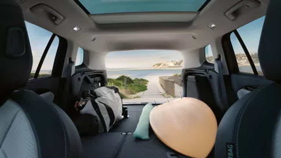 Cargo area view of a Volkswagen Tayron