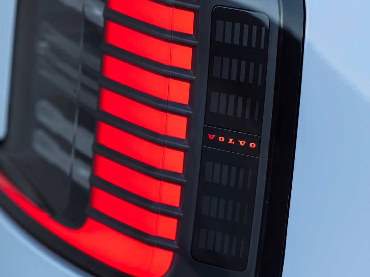 Taillight close-up of a Volvo EX30