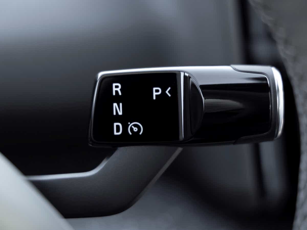 Gear selector stalk of a Volvo EX30