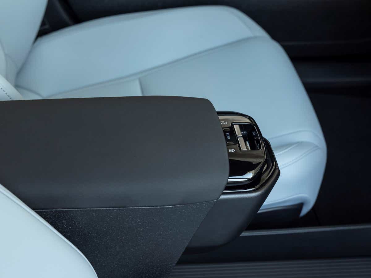 Center console armrest of a Volvo EX30