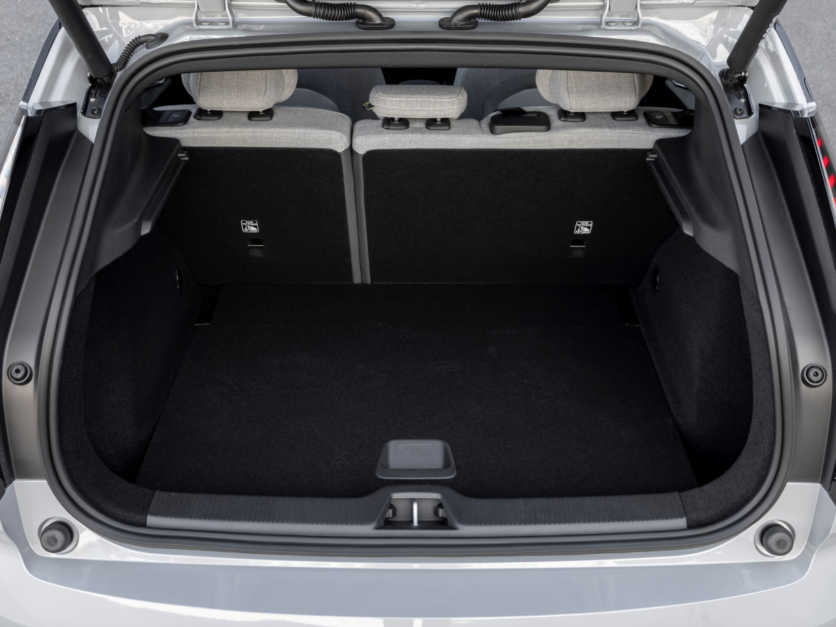 Boot space of a volvo ex30
